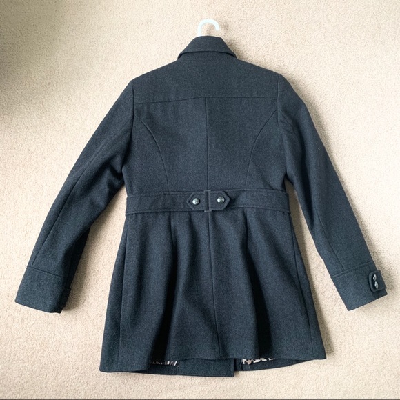 Betsey Johnson Pea Coat Cheetah Print Lining - Picture 3 of 10